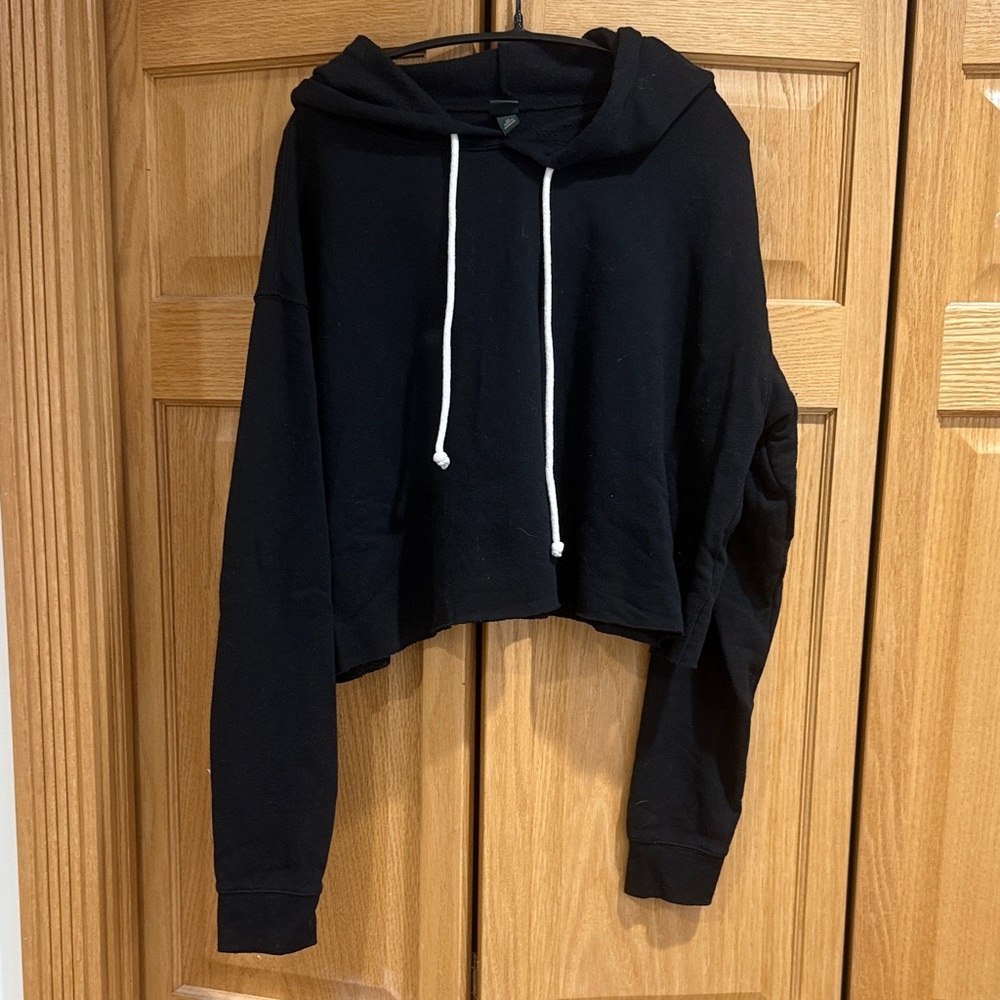 Wild Fable Black Cropped Hoodie